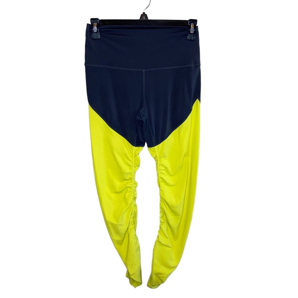 Zyia Active Neon Yellow Parallel Luxe Hi-Rise Leggings Size‎ 4